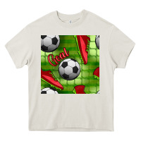 Cream soccer shoes goal seamless pattern Heavy Core Tee - BundleAndBundleShop