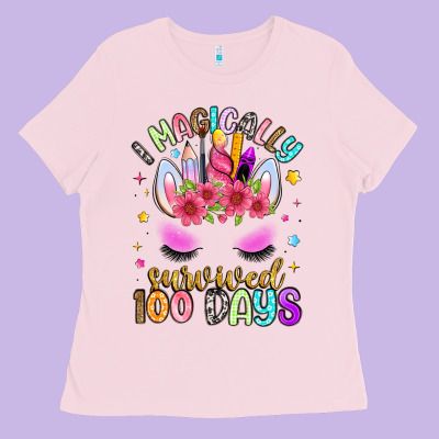 I Magically Survived 100 Days Ladies Tee Designed By Artiststas