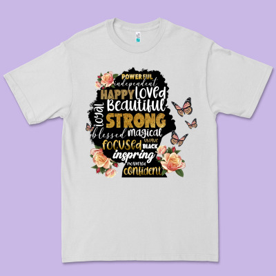 Black Woman Silhouette Premium Tee Designed By Artiststas