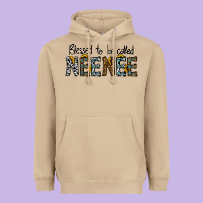Blessed To Be Called Neenee Heavyweight Hoodie Designed By Cowhidedigitalart