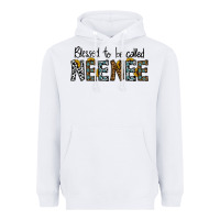White blessed to be called neenee Heavyweight Hoodie - CowhideDigitalArt