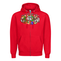 Red my favorite platers call me grandma baseball Zipper Hoodie - CowhideDigitalArt