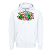 White my favorite platers call me grandma baseball Zipper Hoodie - CowhideDigitalArt