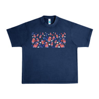 Navy American popsicle Urban Heavy Tee - TumblerDesignByShophia