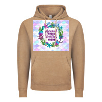 Vintage Coffee mermaid kisses starfish wishes Vintage Hoodie - TumblerDesignByShophia