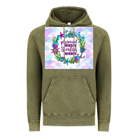 Vintage Olive mermaid kisses starfish wishes Vintage Hoodie - TumblerDesignByShophia