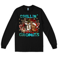 Black chillin with my gnomies Long Sleeve Tee - CowGirlArtShop