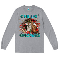 Heather Grey chillin with my gnomies Long Sleeve Tee - CowGirlArtShop