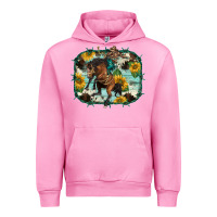 Fuchsia Pink western rodeo horse cowhide sunflowers Urban Hoodie - BarkalooDesign