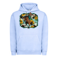 Pigment Grape Ice western rodeo horse cowhide sunflowers Urban Hoodie - BarkalooDesign