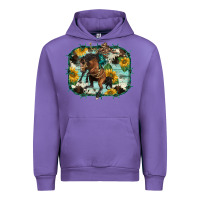 Tulip western rodeo horse cowhide sunflowers Urban Hoodie - BarkalooDesign