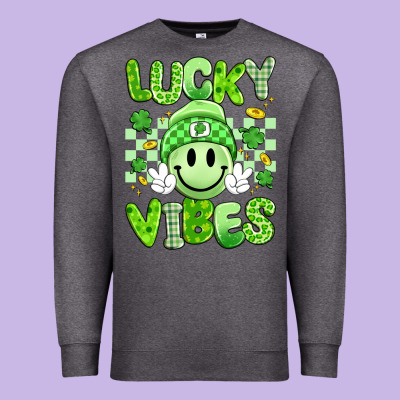 Lucky Vibes Premium Sweatshirt Designed By Artiststas