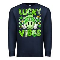 Navy lucky vibes Premium Sweatshirt - Artiststas