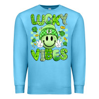 Ocean Blue lucky vibes Premium Sweatshirt - Artiststas