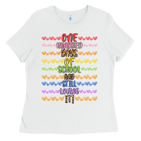 White one hundred days of school and still loving it! Ladies Tee - Artiststas