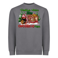 Storm christmas wishes gingerbread kisses Heavyweight Sweatshirt - FaDigitalArtStudio