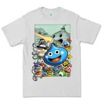 Dove Grey dragon quest slime print Premium Tee - lanVoArt