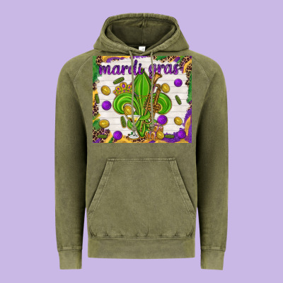Mardi Gras Fleur De Lis Tumbler Vintage Hoodie Designed By Howdyjamesfarm