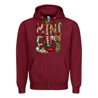 Burgundy Mini Elf Zipper Hoodie - CowhideDigitalArt