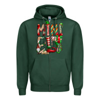 Sports Green Mini Elf Zipper Hoodie - CowhideDigitalArt