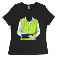 Black border collie engineer Ladies Tee - RanaPortraitStore