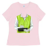 Bubblegum Pink border collie engineer Ladies Tee - RanaPortraitStore