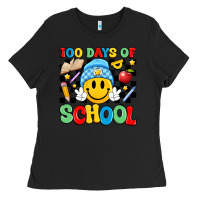 Black 100 days of school Ladies Tee - Artiststas