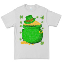 Ireland Leprechaun Hat Pot Of Gold Irish St Patricks Day Premium Tee | Teevron