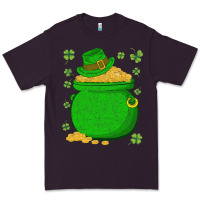 Plum ireland leprechaun hat pot of gold irish st patricks day Premium Tee - lanVoArt