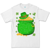 White ireland leprechaun hat pot of gold irish st patricks day Premium Tee - lanVoArt