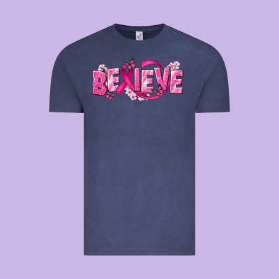 Cancer Believe Vintage Tee Designed By Nancycooperartshop
