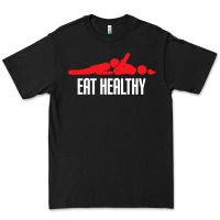 Black funny eat healthy sexy tee mens rude valentine day gifts Premium Tee - lanVoArt