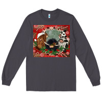 Smoke christmas heifer cow  gnomies Long Sleeve Tee - CowGirlArtShop