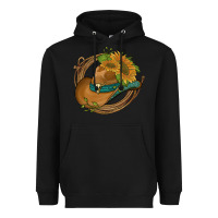 Black western hat with sunflowers and rope Heavyweight Hoodie - Artiststas