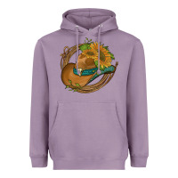 Lavender western hat with sunflowers and rope Heavyweight Hoodie - Artiststas