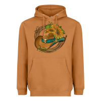 Meerkat western hat with sunflowers and rope Heavyweight Hoodie - Artiststas