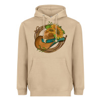 Mushroom western hat with sunflowers and rope Heavyweight Hoodie - Artiststas
