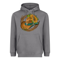 Storm western hat with sunflowers and rope Heavyweight Hoodie - Artiststas