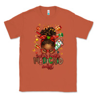 Copper Santa's Favorite Medicaid Analyst Afro Messy Bun Classic Tee - texasbilliewilder