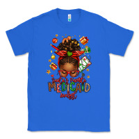 True Royal Santa's Favorite Medicaid Analyst Afro Messy Bun Classic Tee - texasbilliewilder