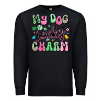 Black my dog is my lucky charm Premium Sweatshirt - Artiststas