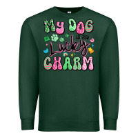 Sports Green my dog is my lucky charm Premium Sweatshirt - Artiststas