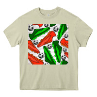 Mossy soccer shoes seamless pattern Heavy Core Tee - BundleAndBundleShop