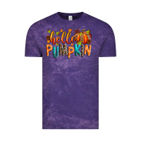 Cloud Purple Hello pumpkin Vintage Tee - RanaPortraitStore