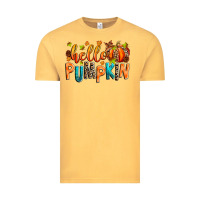 Vintage Mustard Hello pumpkin Vintage Tee - RanaPortraitStore