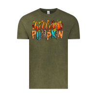 Vintage Olive Hello pumpkin Vintage Tee - RanaPortraitStore
