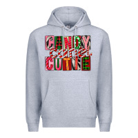 Heather Grey Candy Cane Cutie Premium Hoodie - FaDigitalArtStudio