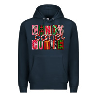 Navy Candy Cane Cutie Premium Hoodie - FaDigitalArtStudio