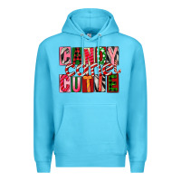 Ocean Blue Candy Cane Cutie Premium Hoodie - FaDigitalArtStudio