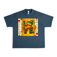 Midnight Navy juneteenth love Urban Heavy Tee - TumblerDesignByShophia